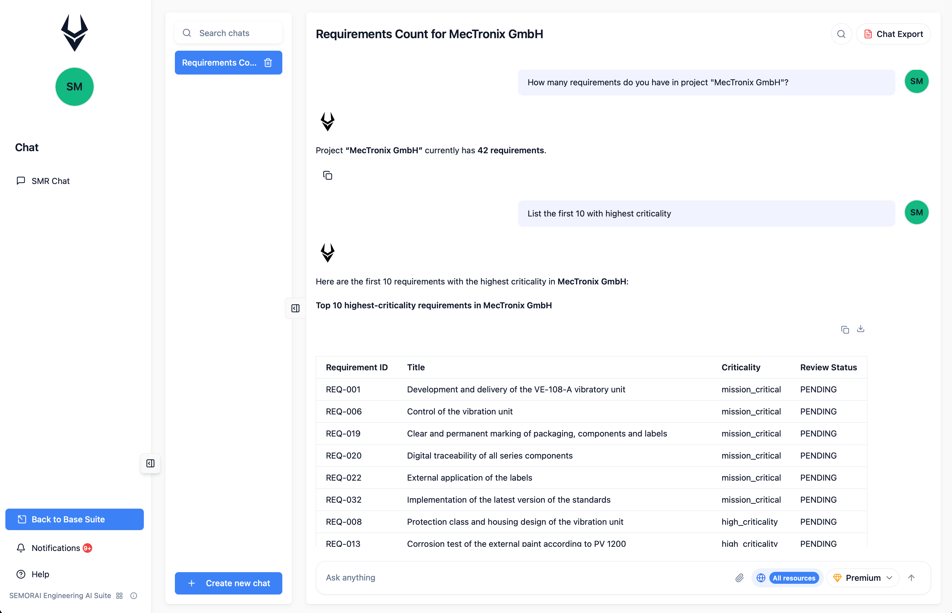 Enterprise Search chat with source citations to original documents